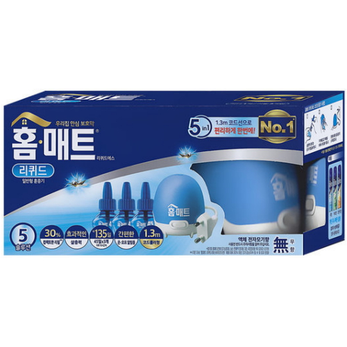 홈매트 리퀴드 에스 코드형 훈증기 + 리필 45일 x 3개