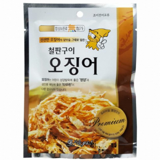 서울지앤비  철판구이 오징어 18g