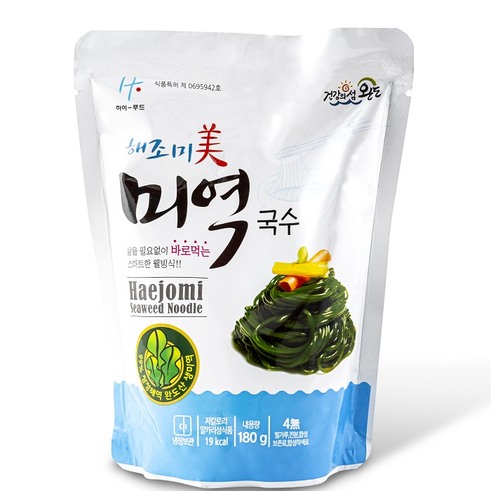 하이푸드  해조미 미역국수 180g x 10개 + 비빔소스 60g x 5개 + 모밀소스 35g x 5개