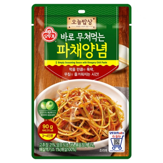 오늘밥상 바로 무쳐먹는 파채양념 90g