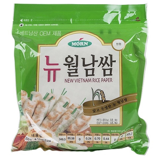 소나코  Morn 뉴 월남쌈 16cm원형 300g