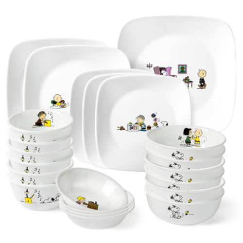 코렐 스누피더홈 6인 사각 코리안 세트 22P