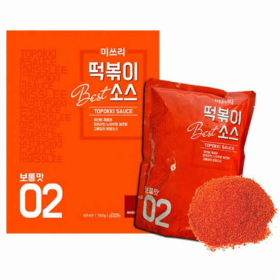 미쓰리 떡볶이 분말소스 보통맛02 780g
