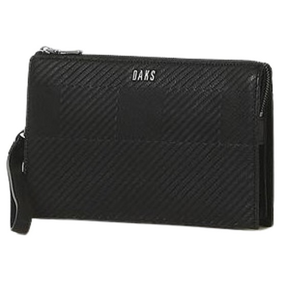 닥스 핸드백 DBBA1F305BK 블랙 패턴 가죽 클러치백 DBBA1F305