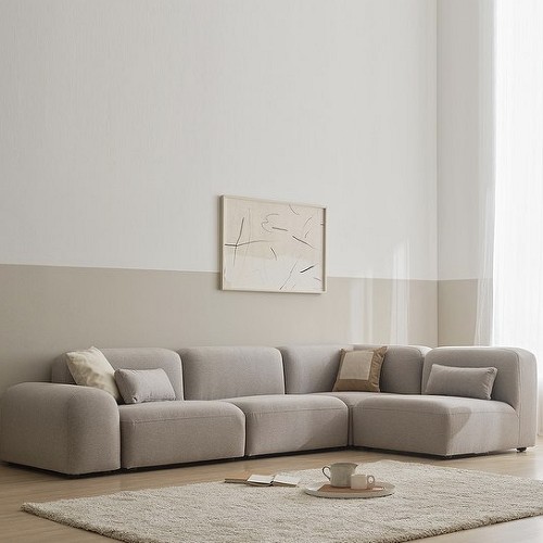 한샘 모아 모듈형 라운지형 패브릭 소파 4인용