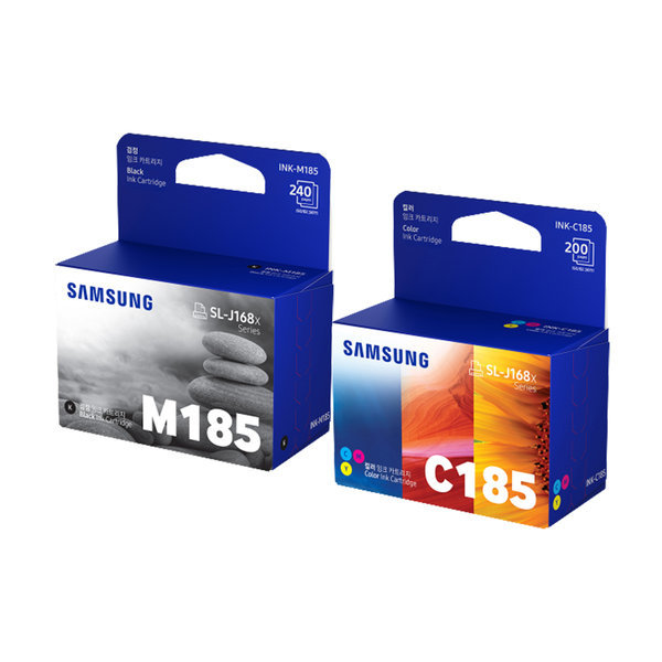 삼성전자  정품 INK-M185, INK-C185 세트