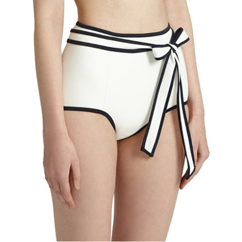 아그넬  여성 스완 비키니 하이웨이스트 팬티