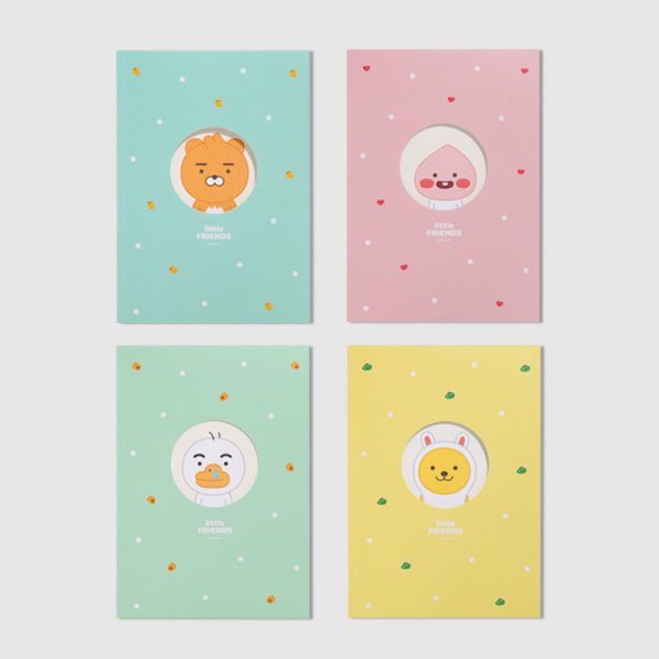 카카오프렌즈  리틀프렌즈 돔송창 제본노트 B6