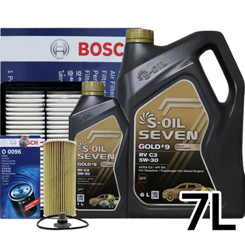 에스오일  세븐골드 RV C3 5W30 + 보쉬필터 현대 싼타페CM 더스타일 디젤