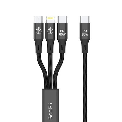 Soopii  S07PD PD 3in1 80W 멀티 충전 케이블