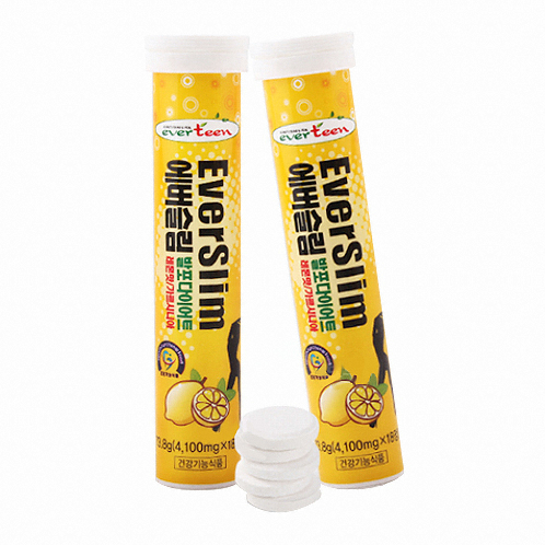 에버틴 에버슬림 발포 다이어트 레몬맛 18정