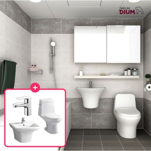 대림바스  플랜 디움 코코 카페 슬라이딩 거실욕실+안방부분리모델링