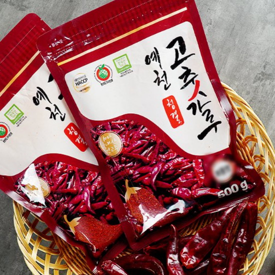 예천청결고추영농조합법인 예천 화건 고춧가루 500g 2종(보통맛+매운맛)