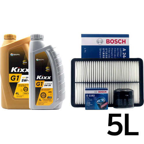GS칼텍스 KIXX G1 5W30 + 보쉬필터 그랜져IG 2.4 가솔린