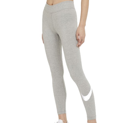 나이키  우먼스 미드 라이즈 스우시 에센셜 레깅스 CZ8531-063