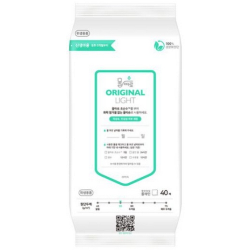 물따로 오리지널 라이트 건티슈 40매