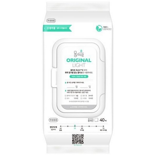 물따로 오리지널 라이트 건티슈 캡형 40매