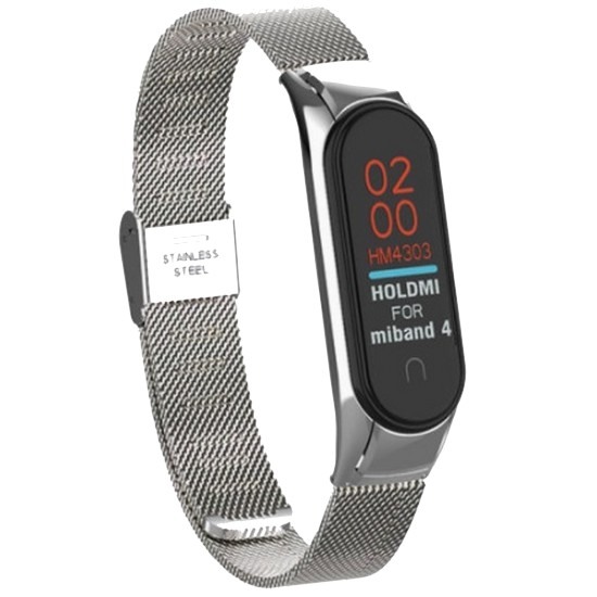 하푼 샤오미 미밴드 7/6/5 더블 버튼 메쉬 스트랩