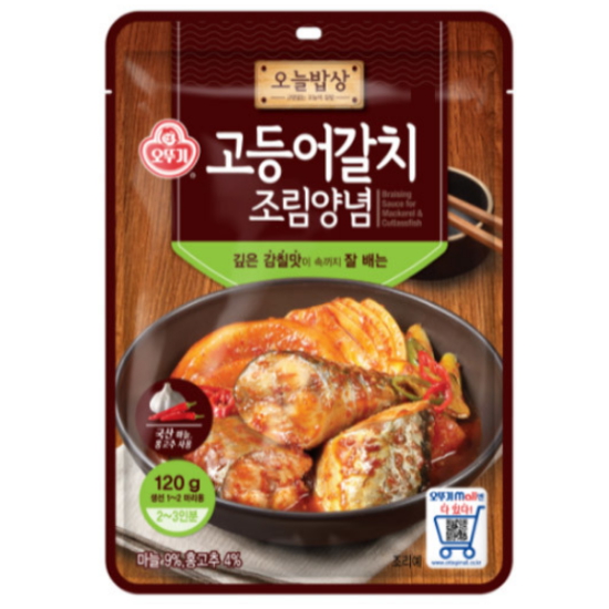 오뚜기 오늘밥상 고등어 갈치조림 양념 120g