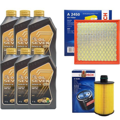 에스오일  세븐골드 5W30 + 보쉬필터 올란도 2.0 디젤
