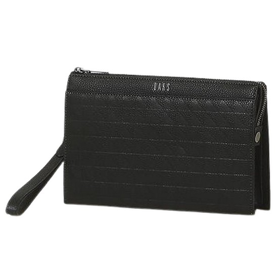 닥스 남성 GRIDⅡ 패턴배색 소가죽 클러치백_DBBA1F266W3