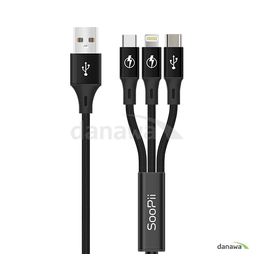 멜로디코리아  3in1 멀티 충전 케이블 S07QC