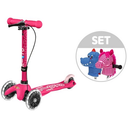 마이크로킥보드  미니 핸드 디럭스 LED 인형세트