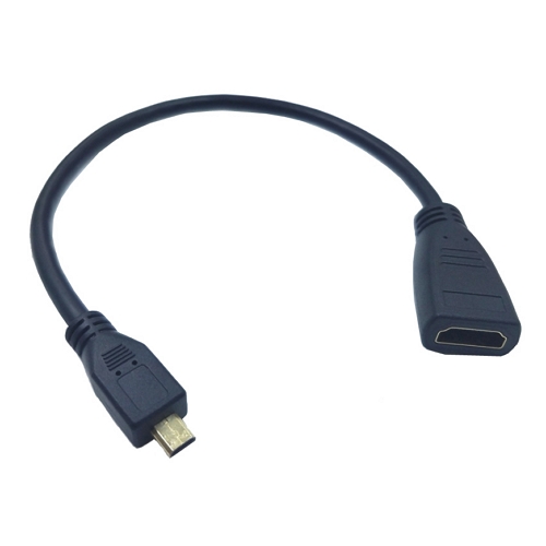 티테크놀로지 HDMI(F) to Micro HDMI(M) 변환케이블[T-HD-MICRO-015M,0.15m]