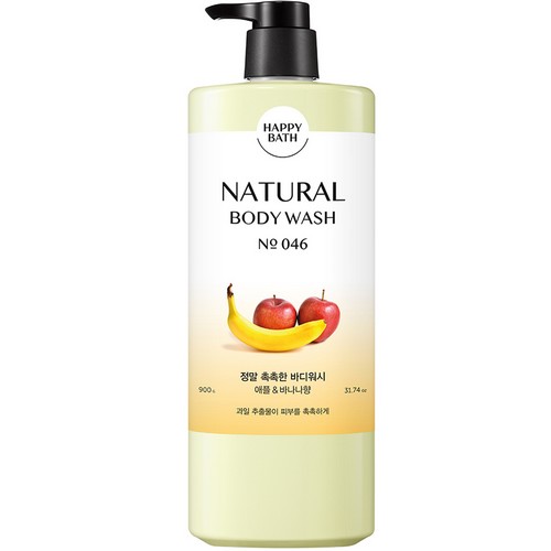 해피바스 내추럴 정말 촉촉한 바디워시 900g