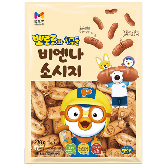 목우촌 뽀로로와 친구들 비엔나 270g