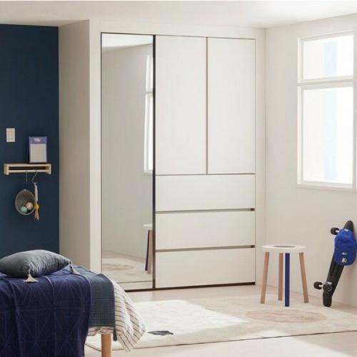 한샘  바이엘 채널 작은방 거울 붙박이장 데일리서랍형