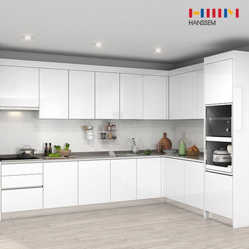 한샘  프리셰 슬림 ㄱ자 키큰장+전기쿡탑