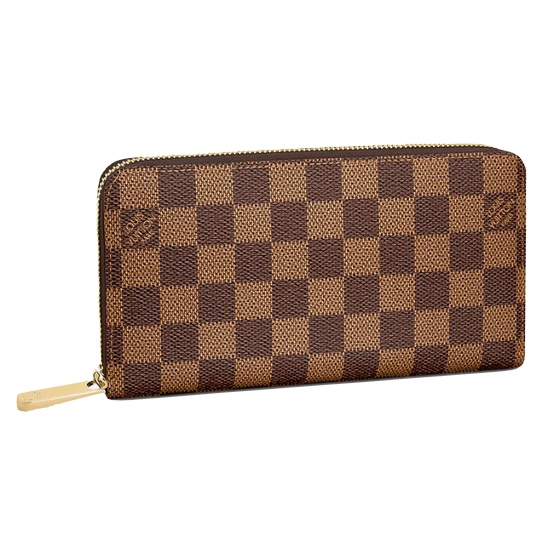 루이비통 여성 장지갑 지피 월릿 다미에 에벤 캔버스 N41661