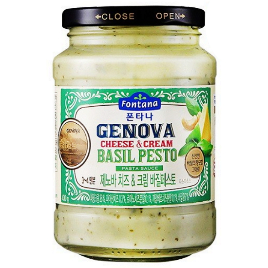 폰타나 제노바 치즈 크림 바질페스토 파스타소스 430g