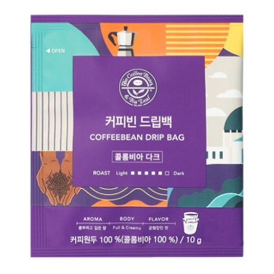 커피빈  드립백 콜롬비아 다크 10g 5개입