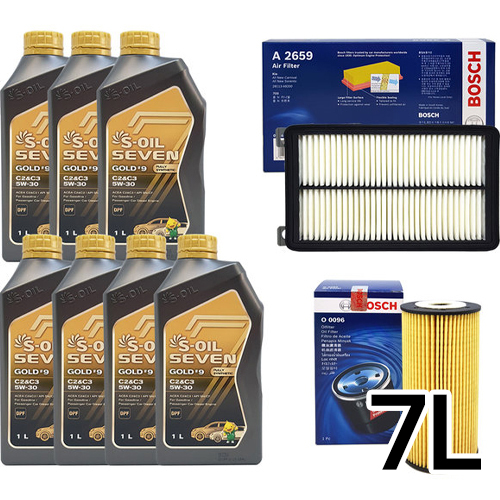 에스오일  세븐골드 5W30 + 보쉬필터 싼타페TM 디젤