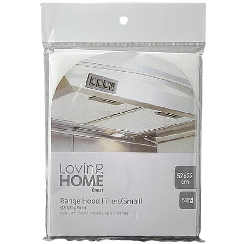 러빙홈  가스렌지 후드필터 소형 5매입