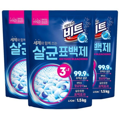  비트 O2 살균표백제 1.5kg [3개]