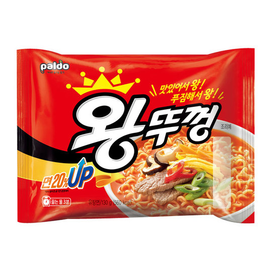팔도  왕뚜껑 봉지라면 130g