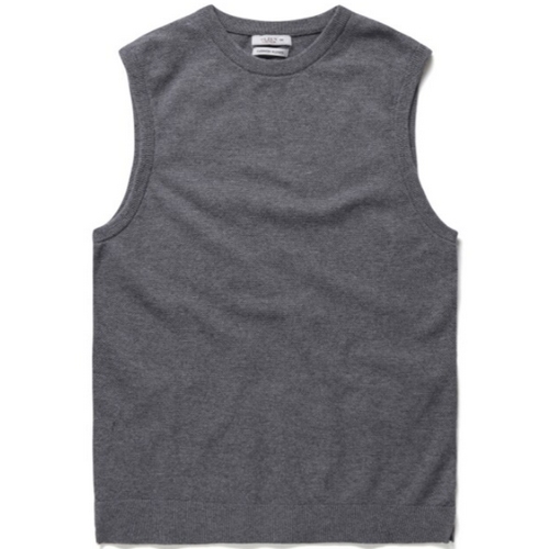 올젠 남성 울 캐시미어 라운드 니트 베스트_ZOB4ES1305