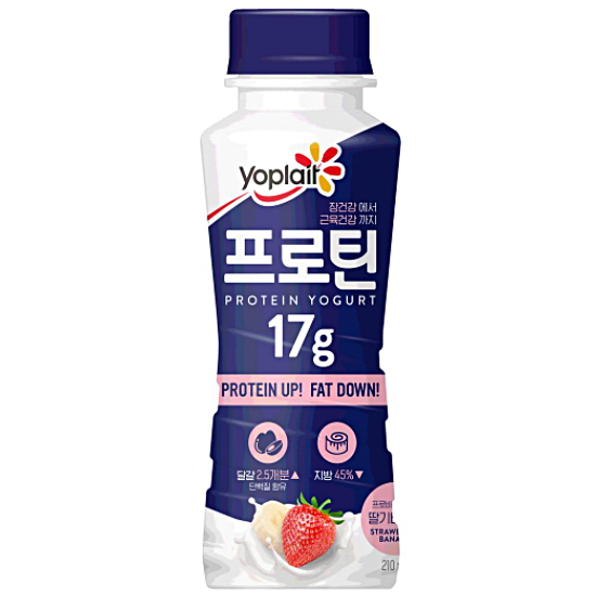 빙그레  요플레 프로틴 딸기바나나 210ml