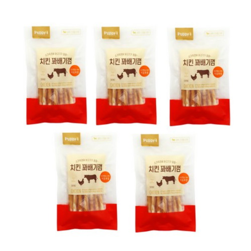 퍼피아이 치킨 꽈배기껌 100g