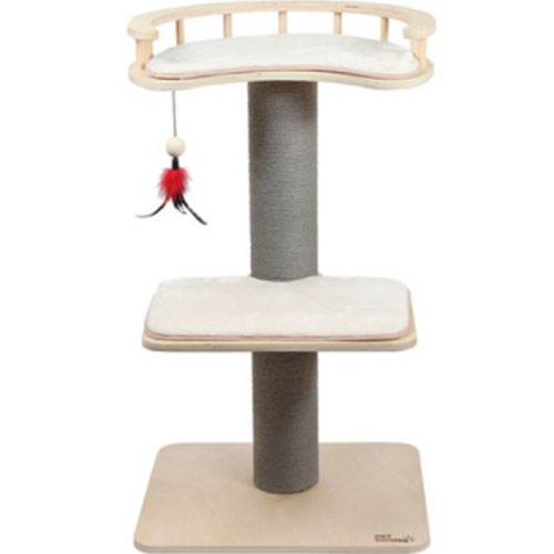 펫모닝  일자형 스크래칭 원목 캣타워 PMC-6519