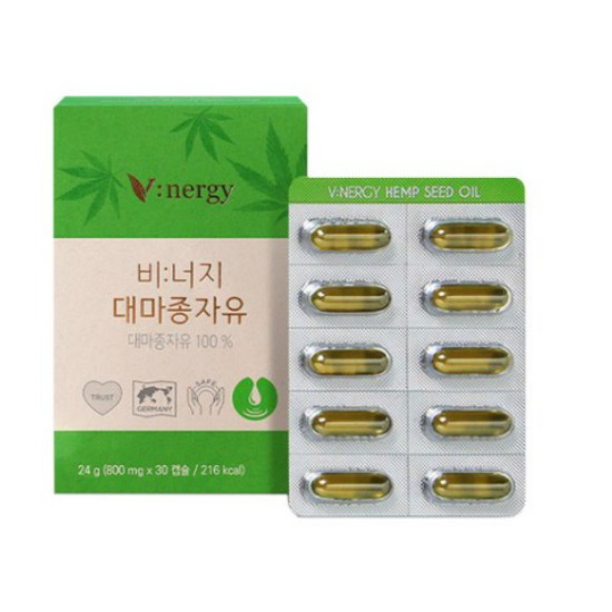 휴럼 비너지 대마종자유 800mg 30캡슐