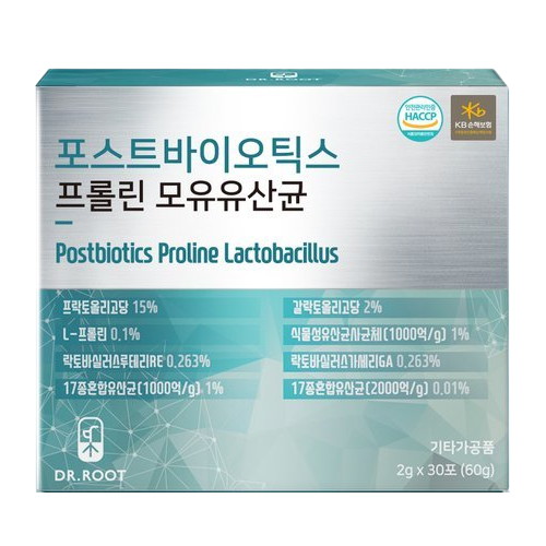 닥터루트 포스트바이오틱스 프롤린 모유유산균 2g 30포