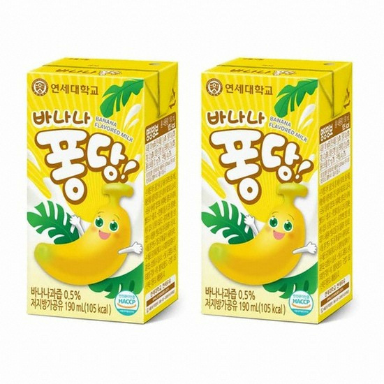 연세우유  바나나퐁당 190ml