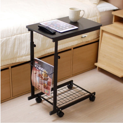 OMT 원목 이동식 높이조절 사이드 테이블 ONA-608