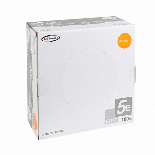 강원전자 NETmate CAT.5e UTP 제작용 단선 랜케이블 박스