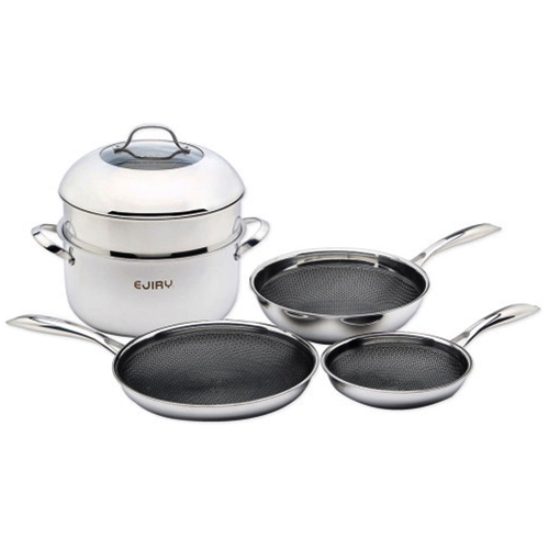 에지리  듀얼 스텐큐브 프라이팬 풀세트 (곰솥28+찜기28+퍈20,28+궁중28)