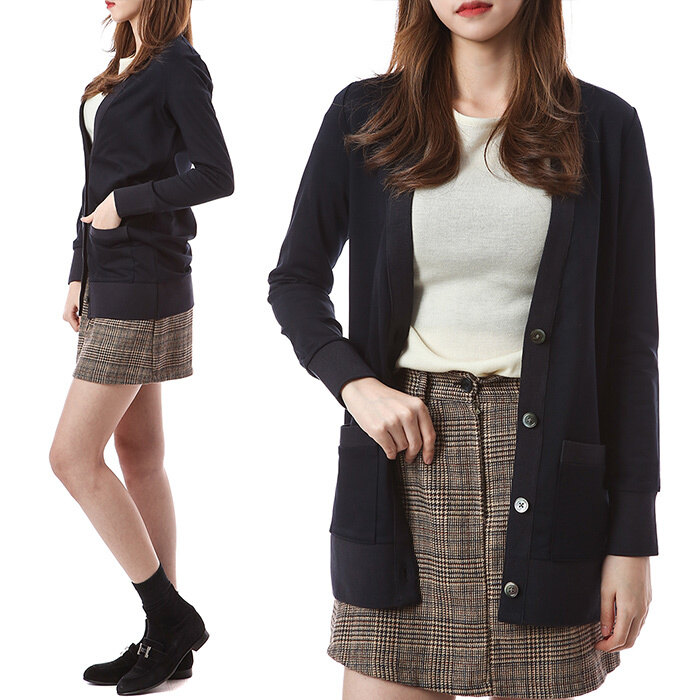 톰브라운 트리플 스트라이프 롱 가디건_FJT126A 06840 415